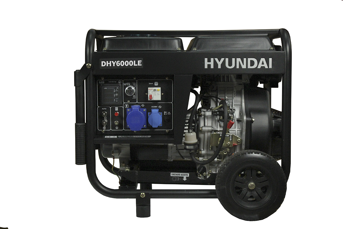 Generador Eléctrico 5500W Hyundai Diesel 78DHY6000LE