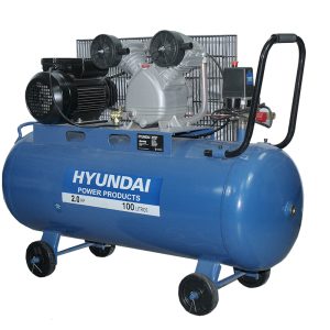 Compresor Hyundai Monofasico 2HP 100L correa